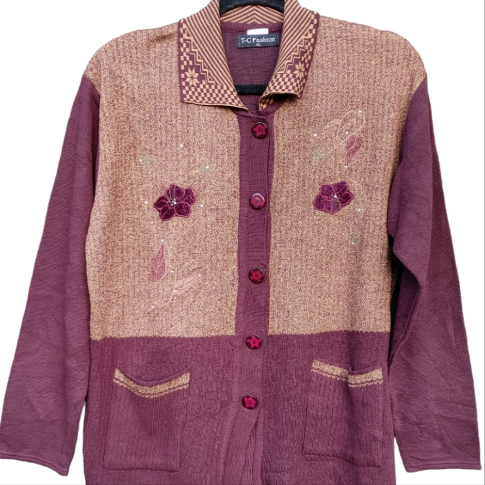 COPY - T-C Fashion Button Front Sweater Size XL